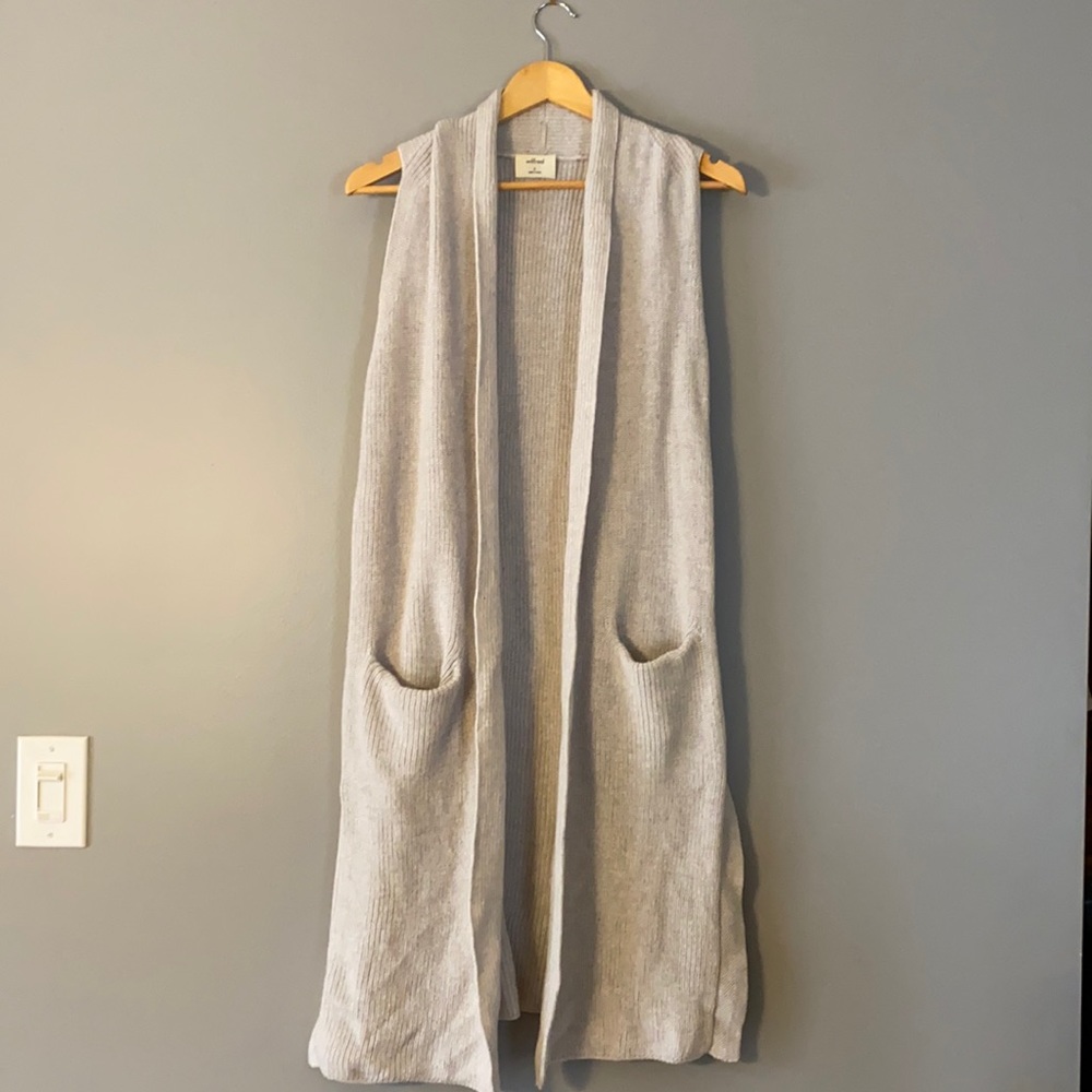 Wilfred merino wool knit vest